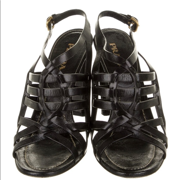 Prada Leather Sandals - Picture 2 of 4